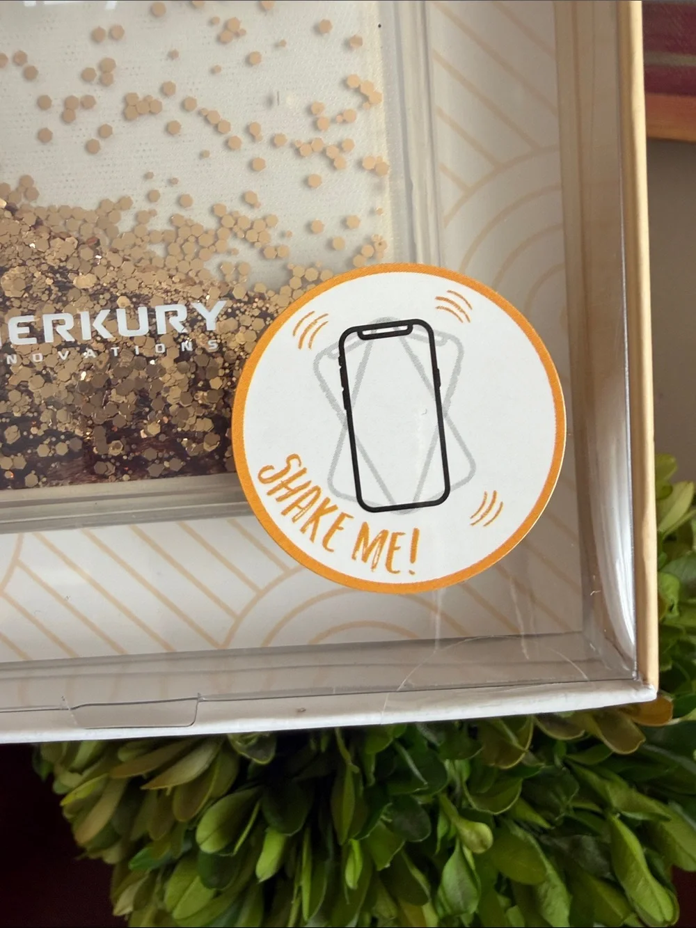 MERKURY INNOVATIONS ✨GOLD-TONE FLOATING GLITTER✨ iPhone 12/12 PRO CASE🌟BNIB🌟